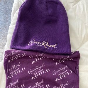 Crown royal hat and buff/scarf